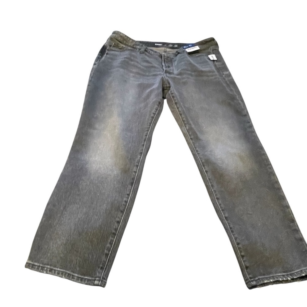 Old Navy Distressed OG Straight-Secret Smooth Pockets-Button Fly-Size 16 NWT